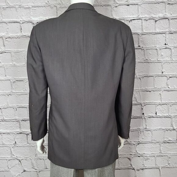 Yves Saint Laurent Wool Grey Blazer, 42R - Picture 4 of 11